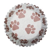 45mm Pawprints Baking Cases - 54 per pack