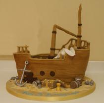 Pirate Ship Cake (522)