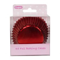 Red Foil Baking Cases