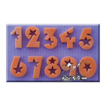Alphabet Moulds - Number Stars-18Mm