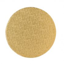 10" (254mm) Cake Board Round Gold Fern - single
