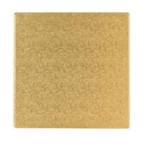 12" (304mm) Cake Board Square Gold Fern - single
