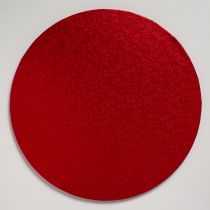 12" (304mm) Cake Board Round Red - single