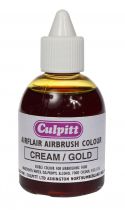Edible Airbrush Colour Cream/Gold 60ml
