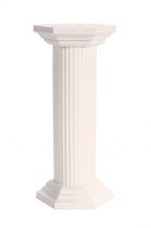 3.5" Hexagonal White Pillars (Plastic Look)