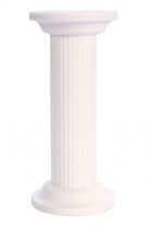 3.5" Round White Pillars (Plastic Look)