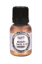 Rainbow Dust Edible Metallic Food Paints - Metallic Dark Gold