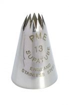PME Supatubes Seamless Stainless Steel Icing Star Tube - ST13
