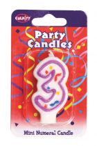 Mini Party Candle '3'