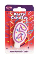 Mini Party Candle '6' 