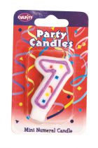 Mini Party Candle '7'