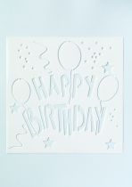 Happy Birthday Stencil for Full Cake