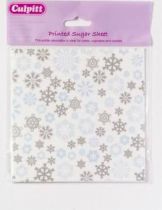 Snowflake Printed Sugar Sheets