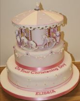 Pink Carousel Cake (2338)