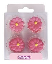 Pink Daisy Sugar Pipings 