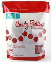 PME Candy Buttons Vanilla Red 340g