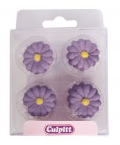 Purple Daisy Sugar Pipings