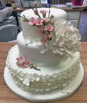 Peony Wedding Cake (8776)