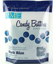 PME Candy Buttons Vanilla Dark Blue 340g
