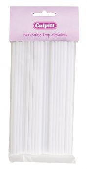 White Round Cake Pop Stick - Retail Packed