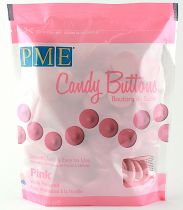 PME Candy Buttons Vanilla Pink 340g