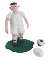 Claydough - Sportsman with Football and Rugby Ball 