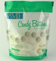 PME Candy Buttons Mint Choc White 340g
