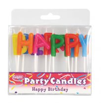 Happy Birthday Letter Candles 