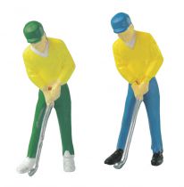 Plastic Small Golfing Figure