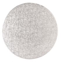 9" (228mm) Double Thick Round Turn Edge Cake Cards Silver Fern 