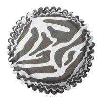 45mm Zebra Print Baking Cases - 54 per pack