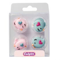 Love Bird Sugar Pipings 12 piece 