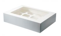 White 12 Cupcake/Muffin Box