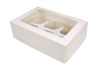 White 6 Cupcake/Muffin Box
