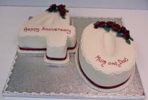 40 Ruby Wedding Cake (193)