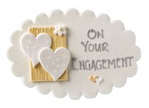 Engagement Sugar Plaque