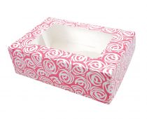 Pink Roses 6 Cupcake/Muffin Box