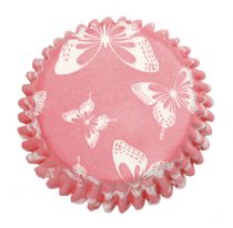 Blush Butterfly Printed Baking Cases