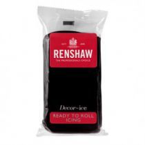 Renshaw Professional Sugar Paste - Jet Black -500g - single