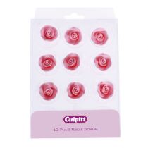 20mm Retail Packed Pink Sugar Roses 12 piece