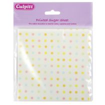 Dots Printed Sugar Sheets 