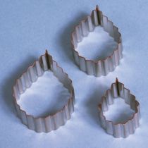 PME 3 Set Serrated Rose Leaf Cutters