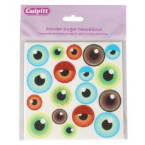 Printed Sugar Decorations Eyes Retail Pack 18 piece