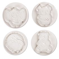 Pavoni Plunger Cutters Funny Animals 4 piece