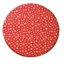 10" (254mm) Christmas Stars Double Thick Round Cake Card 
