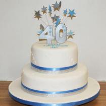 Two Tier Birthday Blue (362)