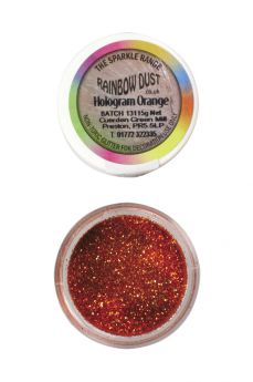 Rainbow Dust Sparkle Range - Orange Hologram - 17g