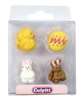 Chick, Egg and Rabbit Sugar Piping