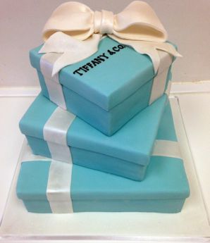 Tiffany Box Wedding Cake (7270)