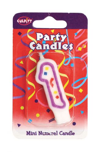 Mini Party Candle '1' 